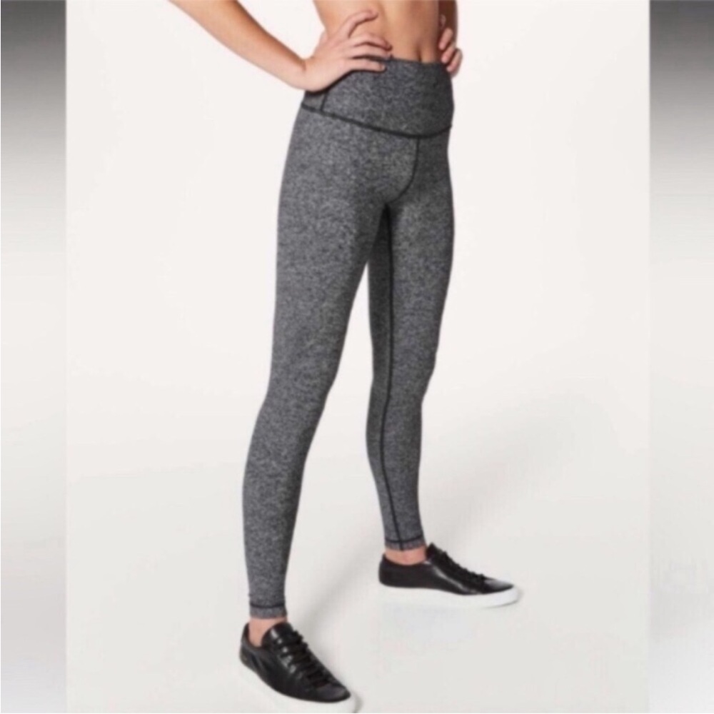 Lululemon Wunder Under Hi-Rise Tight *28"Heathered Black